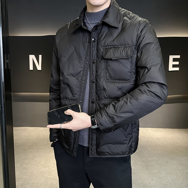 @新国标90 2025年冬季轻薄外套羽绒服设计高级感男外套