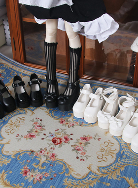 bjd娃娃鞋子4分平脚高跟鞋3分BJD皮鞋洛丽塔高跟鞋普四大四1/31/4