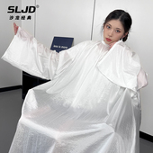 发廊专用理发围布美发店专业发型师带袖 子剪发剃头围裙高档网红潮