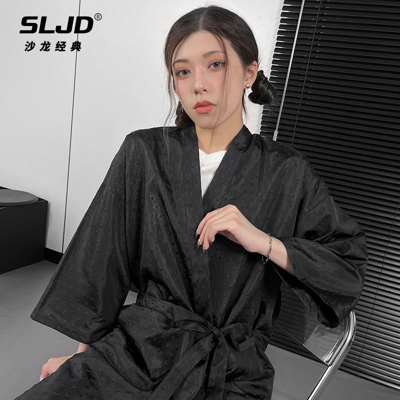 美发客袍染发衣高档理发客服