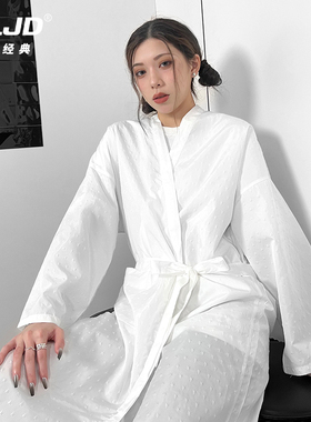 加大款理发店客服美发客袍染发衣服剪发围布发廊高档顾客服网红潮