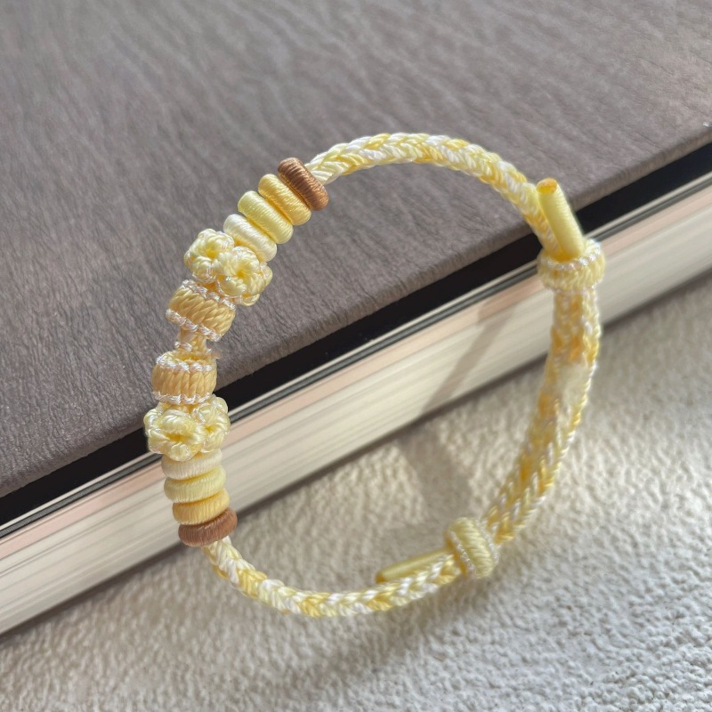 布丁狗编织手绳可爱甜美少女可DIY串珠手工编织绳小众设计潮流