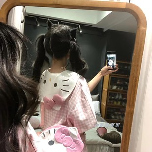 夏季 学生可外穿凯蒂猫睡衣女 日系新款 ins风甜美宽松卡通睡裙韩版