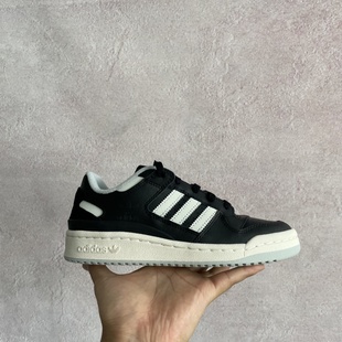 Low男女低帮休闲板鞋 三叶草黑白Forum IE7218 阿迪达斯正品 Adidas