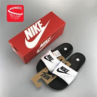 Giày thể thao nam Nike Nike Summer Summer Đen và trắng Dép đi biển 343880-100 - Dép thể thao dép sầu riêng