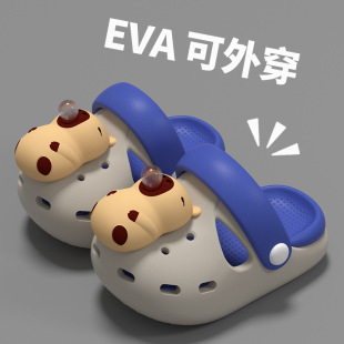 儿童洞洞鞋EVA男女童凉拖鞋小童室内外夏季新款可爱软底卡通拖鞋