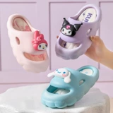 Sanrio, мультяшные нескользящие ультрамягкие милые детские мюли на платформе для школьников и студентов, подходят для носки на улице