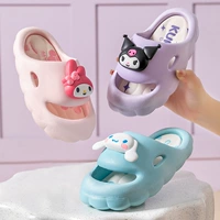 Sanrio, мультяшные нескользящие ультрамягкие милые детские мюли на платформе для школьников и студентов, подходят для носки на улице
