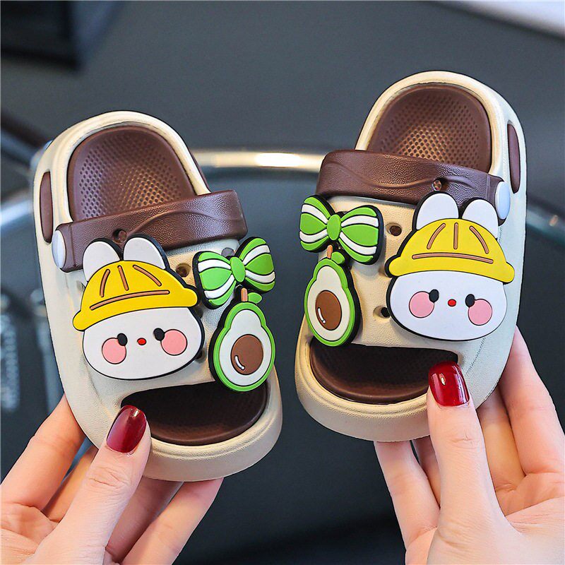 儿童凉拖鞋夏季卡通可爱软底防滑EVA男孩女童小孩子居家萌趣拖鞋