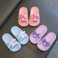 Sanrio, летние нескользящие мультяшные пляжные тапочки для плавания для ванной комнаты, подходят для дома и улицы, мягкая подошва