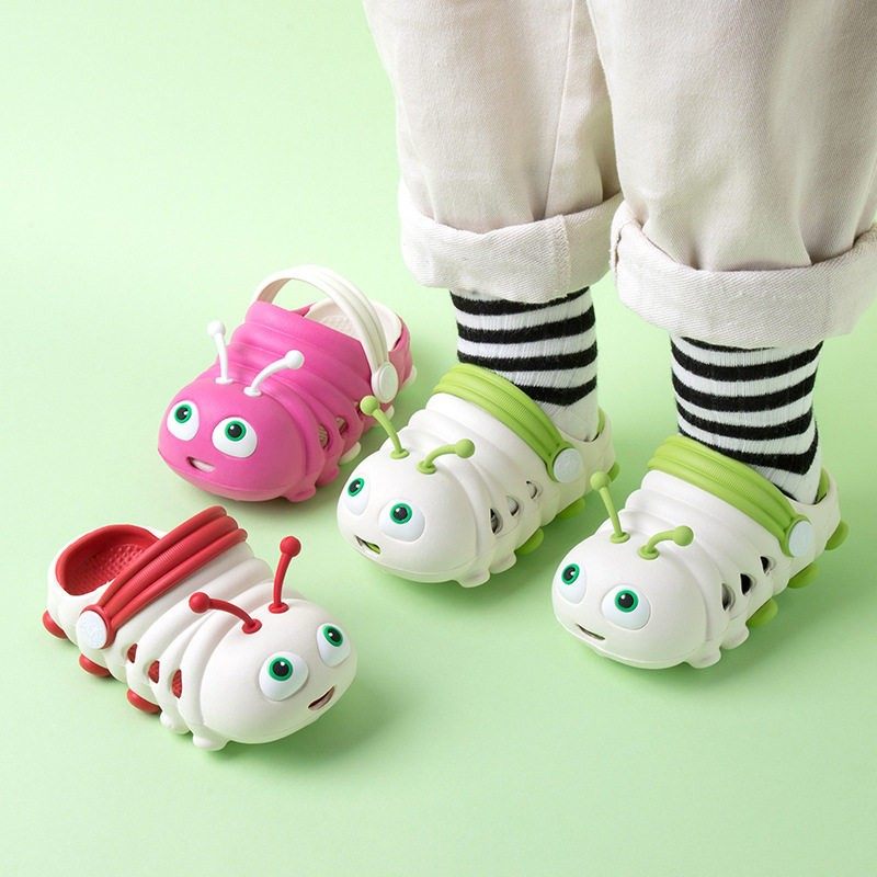 儿童凉鞋可爱毛毛虫洞洞鞋男童女童拖鞋室内外防滑耐磨童鞋夏卡通,童鞋/婴儿鞋/亲子鞋,儿童洞洞鞋,淘宝优惠券,粉丝福利购,淘宝优惠卷