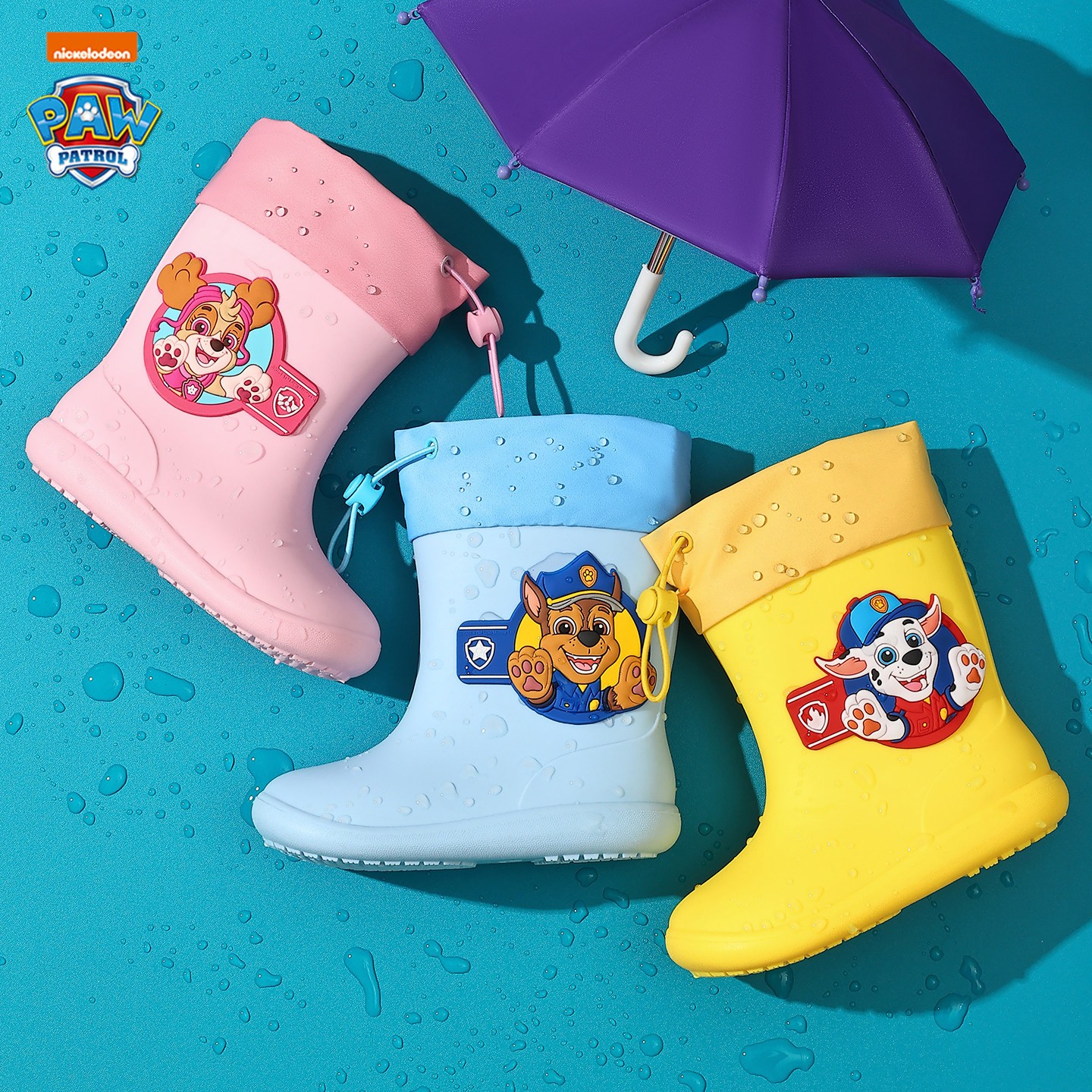 汪汪队立大功儿童雨鞋幼儿园上学