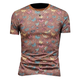 2026花色男士圆领短袖T恤-D252-2983P60镂空图，男装T恤，电商D252