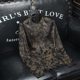 2025秋冬款韩绒花色高领打底衫-电商D252-6628P80沙发，男装T恤，电商D252