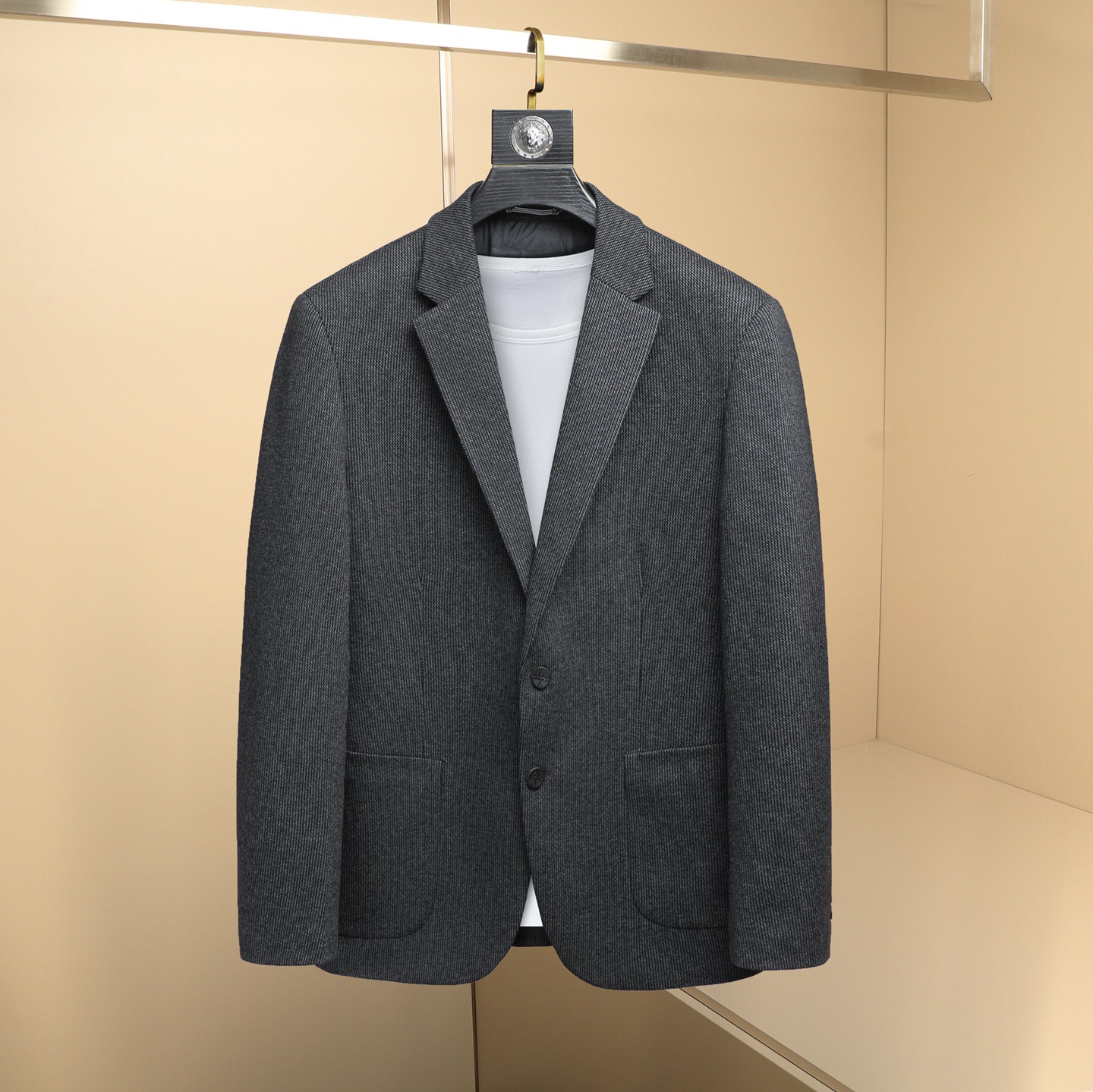 2025冬款男士西服羽绒90白鸭绒-D252-8212P255挂拍，男装西服，电商D252