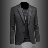 2025条纹男士修身西服-电商D252-6999P165假模，男装西服，电商D252