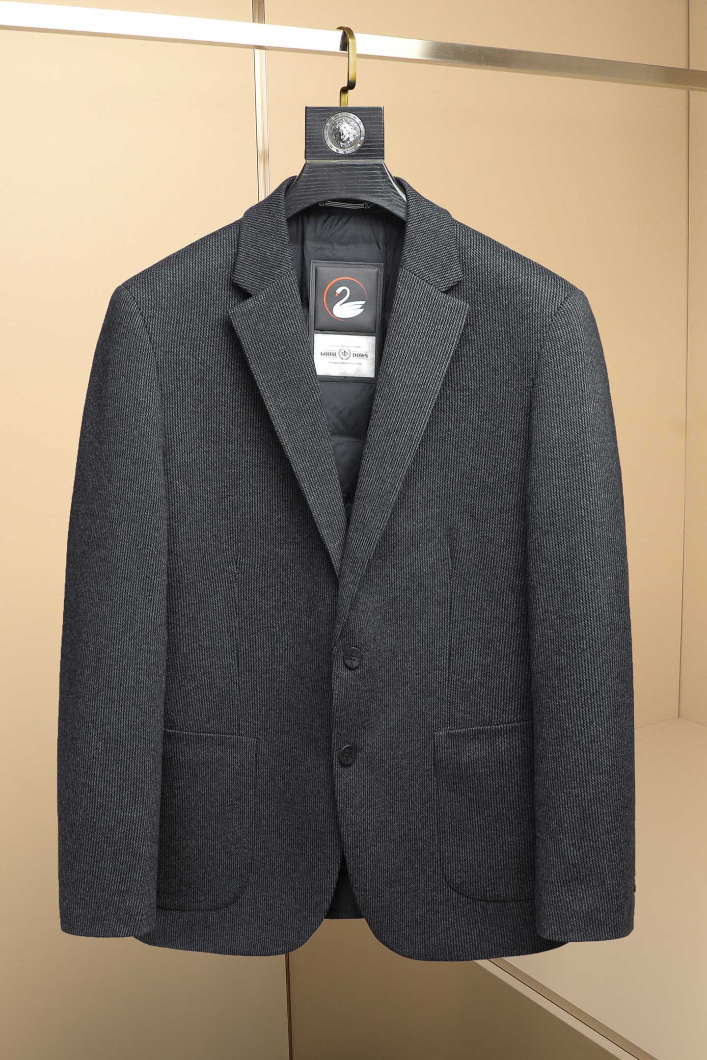 2025冬款男士西服羽绒90白鸭绒-D252-8212P255挂拍,男装西服,电商D252