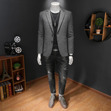2026春款男士时尚修身西服外套-电商D252-6207P210假模，男装西服，电商D252
