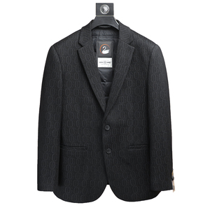 2025冬款男士西服羽绒90白鸭绒-D252-8215P255挂拍图片