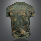 2026夏款男士圆领短袖T恤-D252-2965P60镂空图，男装T恤，电商D252