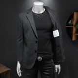 2026含羊毛男士修身西服-电商D252-6221P200假模，男装西服，电商D252