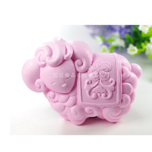 手工皂香皂石膏牛油蛋糕慕斯冰淇淋模具食品级硅胶十二生肖羊