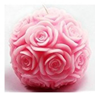 大号玫瑰花球手工皂模具香皂肥皂模子扩香石香薰石膏蜡烛硅胶模具