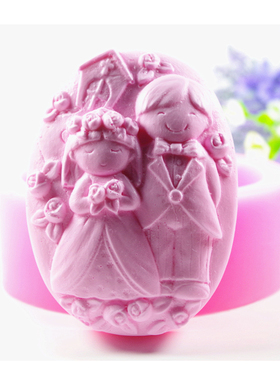婚礼手工皂模送教程加购送材料