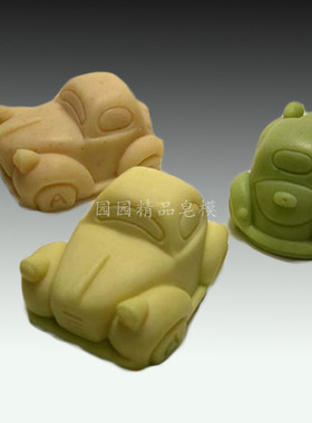 3D老爷车手工皂模具厚软硅胶耐用