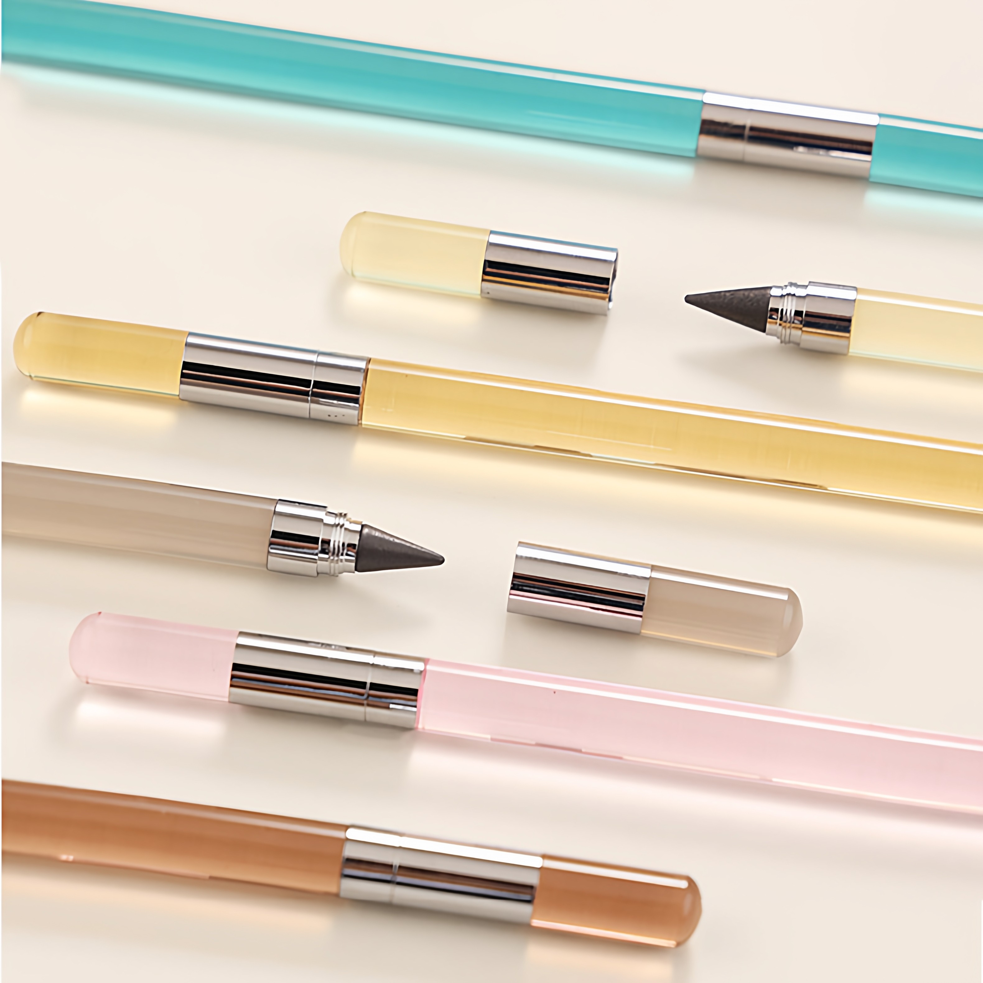 黑科技永恒铅笔无毒免削写不完的笔亚克力一二年级学生专用高颜值