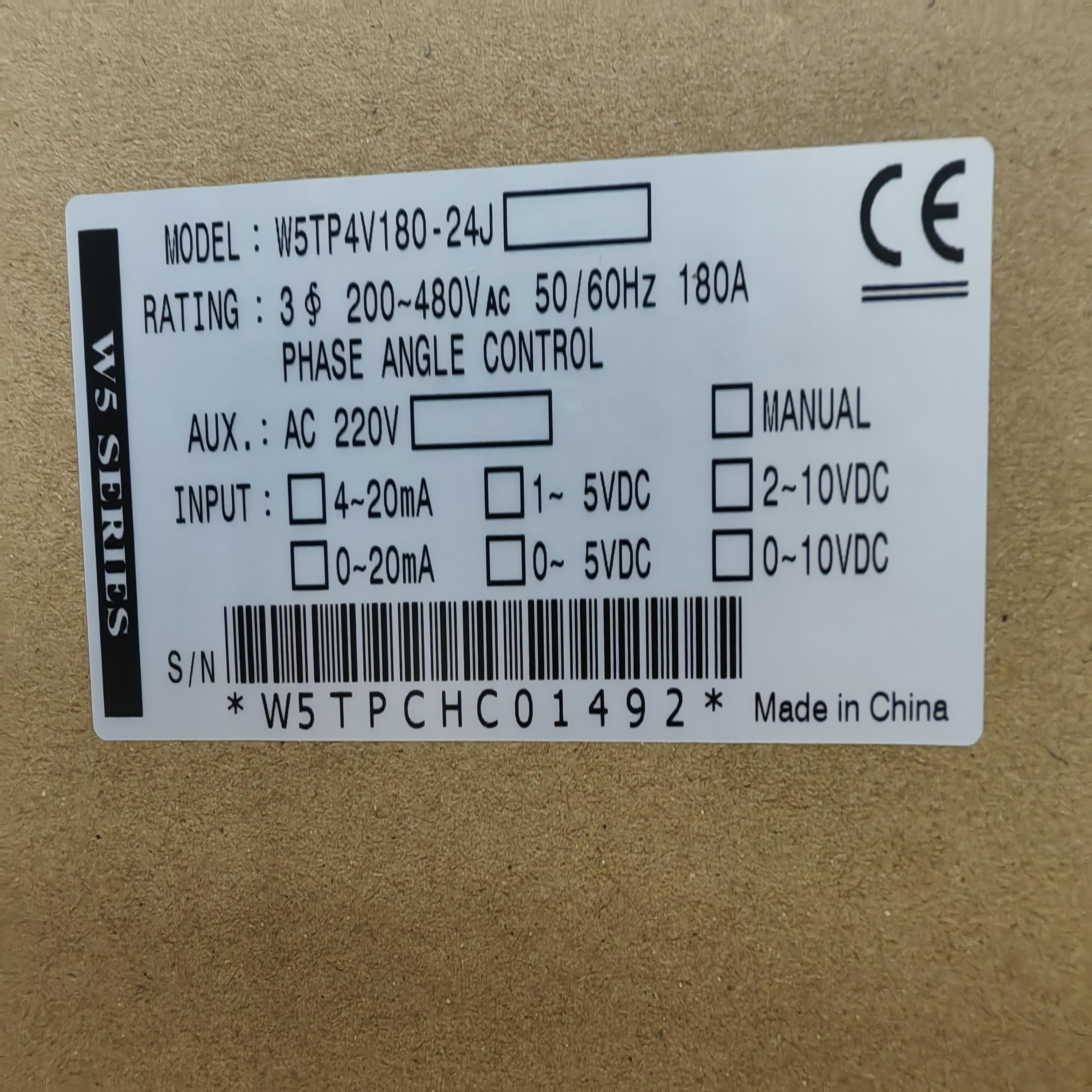 W5TP4V180-24J NWATT台湾桦特SCR电力调整器 W5TP4V180 180A订货