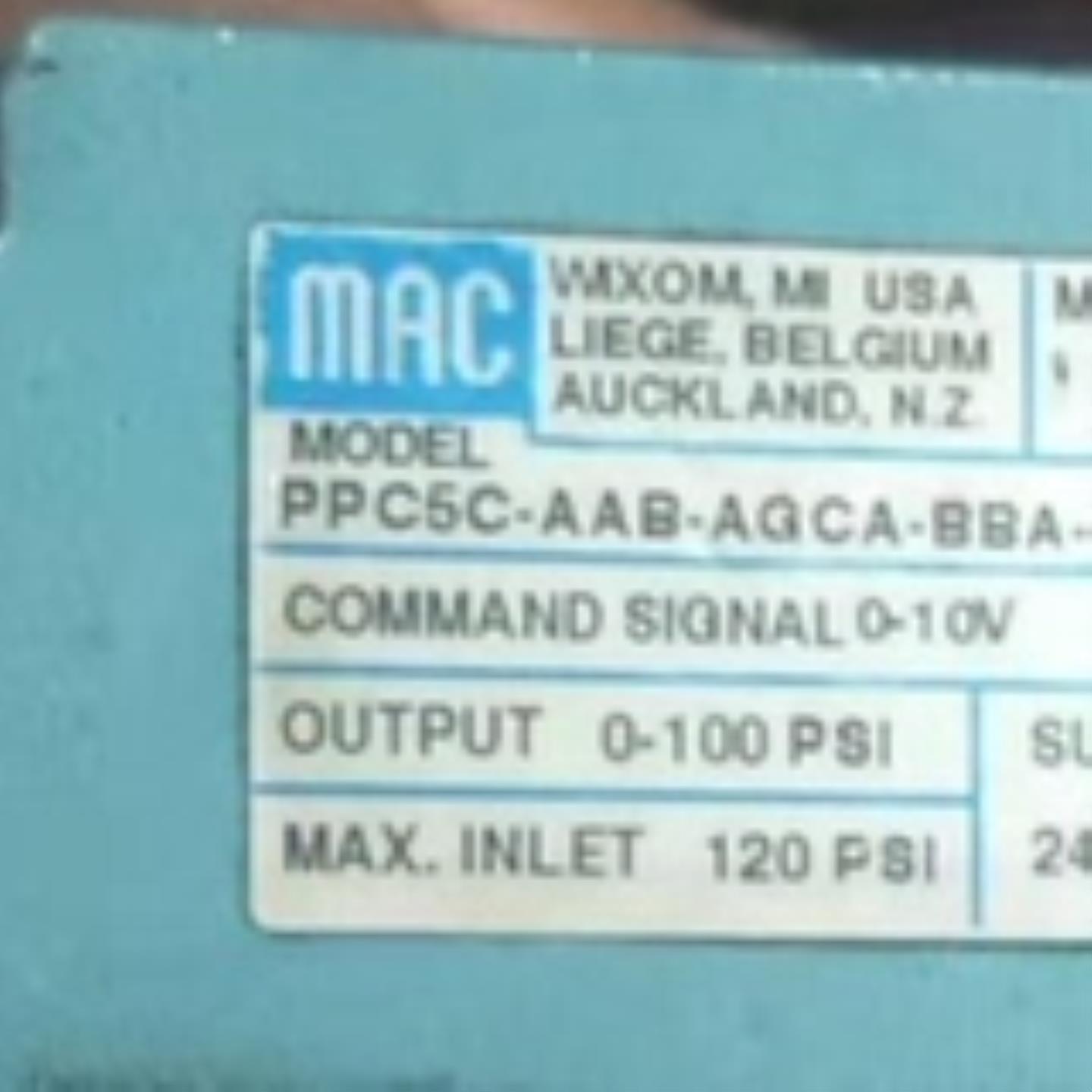 美国MAC电磁阀PPC5C-AAB-AGCA-BBA-B0 BO包邮