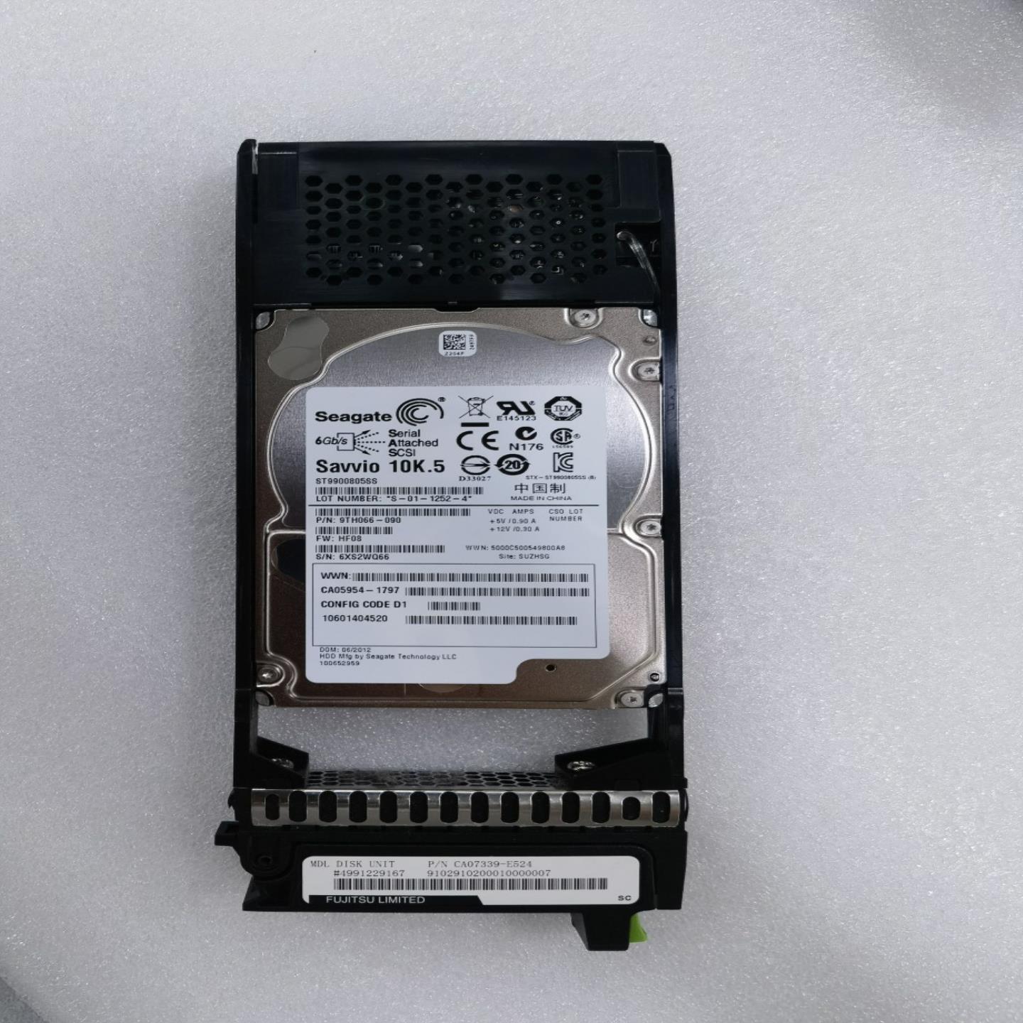 Fujitsu CA07339-E524 900GB 10K SAS 25 硬盘 DX80S2 DX90S2