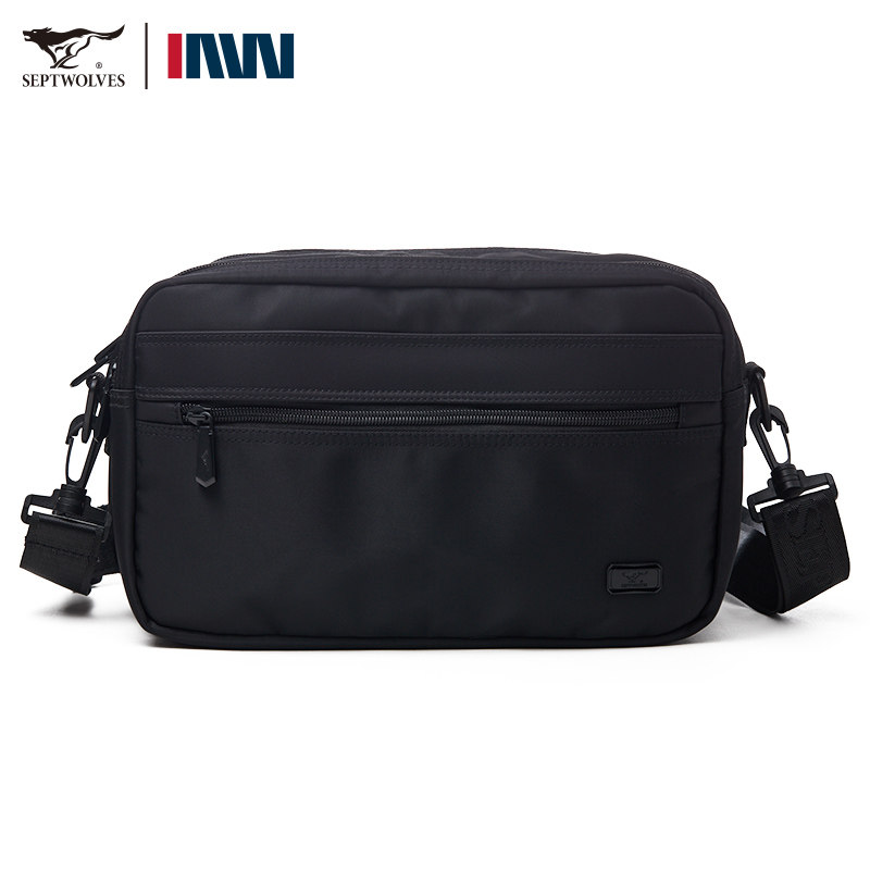 七匹狼2026新款黑色防水牛津布腰包男士斜挎包多功能大容量休闲包,箱包皮具/热销女包/男包,男士包袋,淘宝优惠券,粉丝福利购,淘宝优惠卷