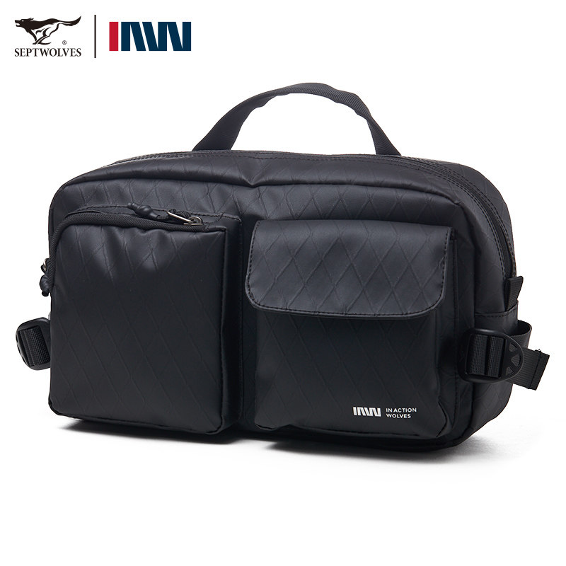 七匹狼男士腰包斜挎包2026新款大容量多功能商务休闲防水包黑色,箱包皮具/热销女包/男包,男士包袋,淘宝优惠券,粉丝福利购,淘宝优惠卷