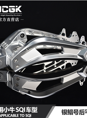 JCGK银鲳号后平叉适用于小牛跨骑SQI改装铝合金车架原车碟刹孔位