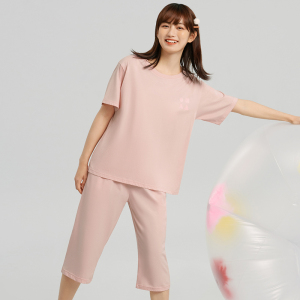 三枪家居服纯棉睡衣宽松夏季套装