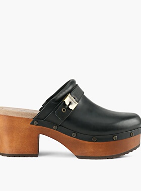 9厘米增高纯皮直邮DR. SCHOLL'S ORIGINAL JOY木屐懒人鞋女一脚蹬