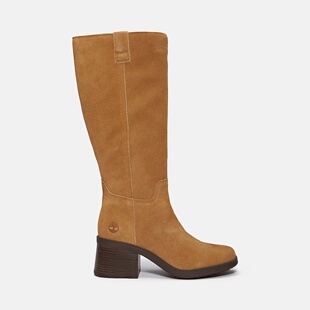 直邮添柏岚Timberland Bellevaux Tall Boot高跟女鞋防滑增高纯皮