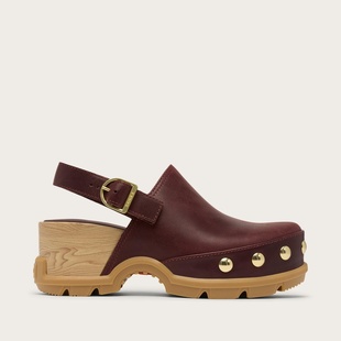 加拿大代购直邮冰熊增高木屐铆钉SOREL ROAM'N CLOG RVT女鞋