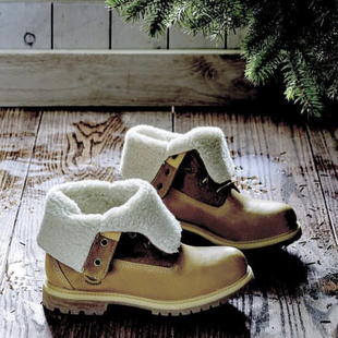 一鞋两穿高帮翻帮Timberland添柏岚roll-up防水保暖内加绒女鞋靴