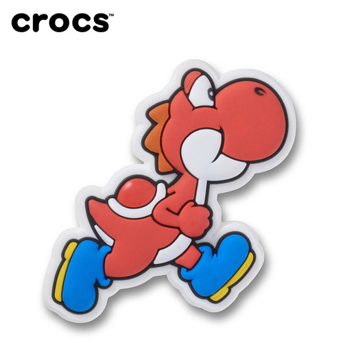 Crocs｜超级马力欧合作系列 耀西款智必星鞋花单粒
