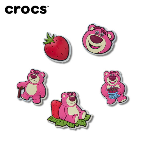 Crocs玩具总动员草莓熊合作系列 鞋花五件套