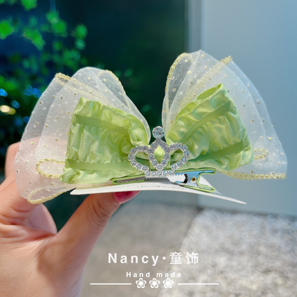新款牛油果绿色彩色女童公主蝴蝶结立体皇冠发饰女孩发卡表演配饰,饰品/流行首饰/时尚饰品新,发饰,淘宝优惠券,粉丝福利购,淘宝优惠卷