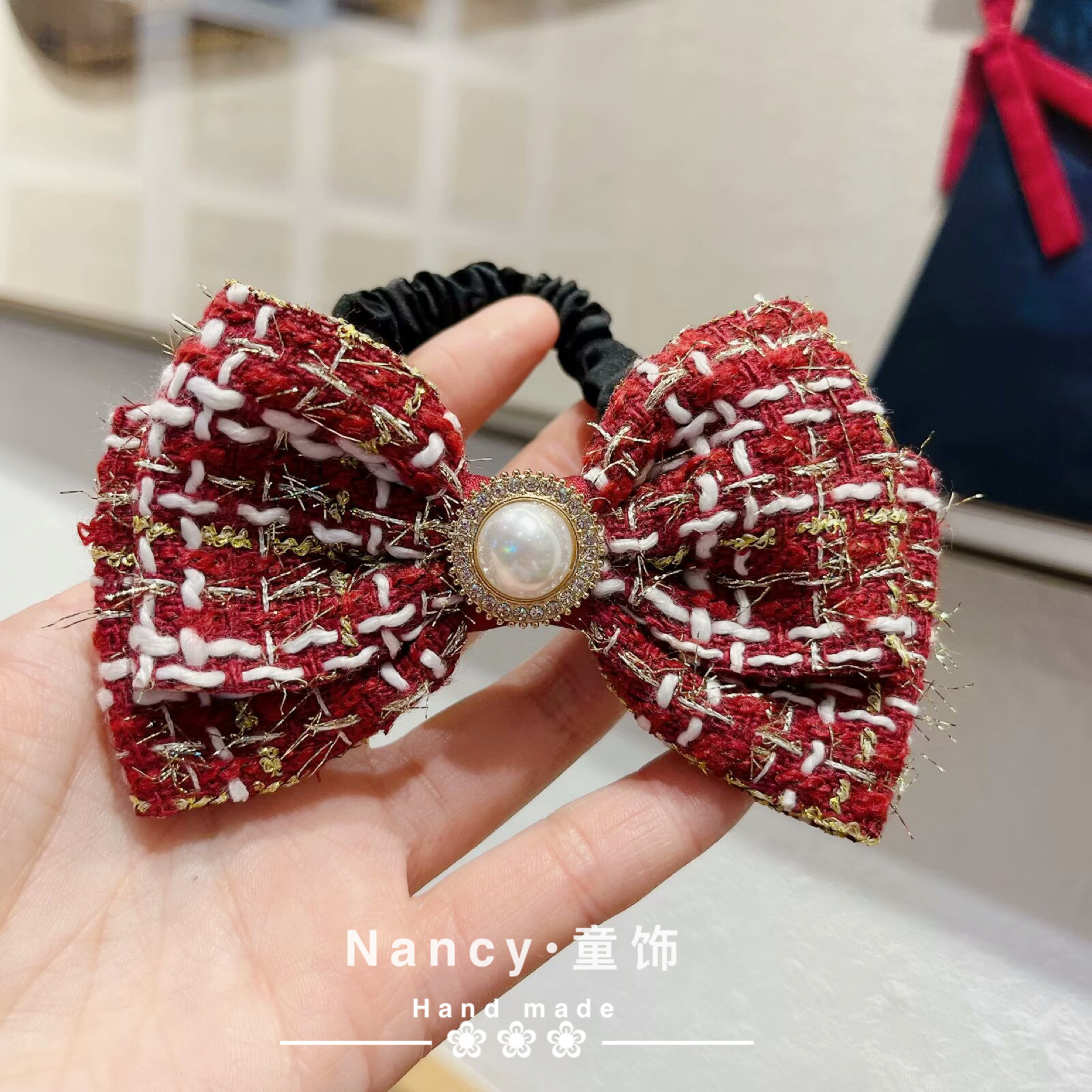 女童蝴蝶结发夹公主头绳甜美小香风珍珠发圈韩版儿童头饰皮筋亲子,童装/婴儿装/亲子装,发饰,淘宝优惠券,粉丝福利购,淘宝优惠卷