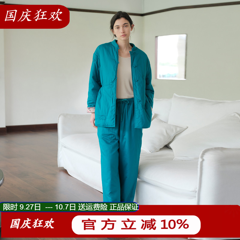 朵朵可可2024秋冬新款夹棉睡衣