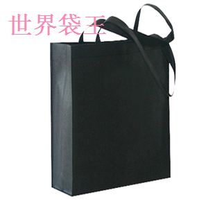 40*30*10CM 现货黑色空白出口无纺布袋 礼品包装袋子 购物环保袋