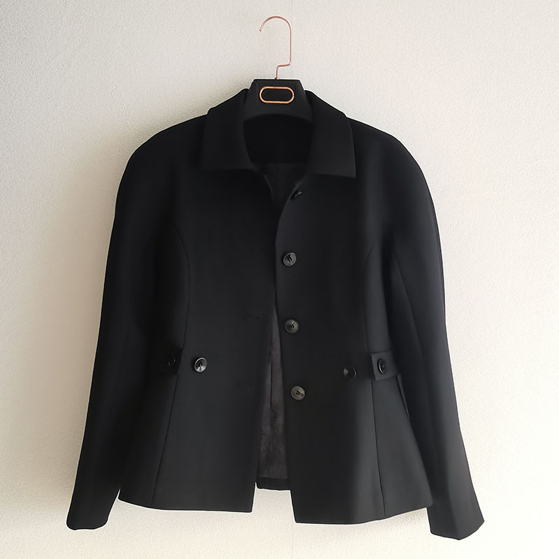 2025秋冬美式炸街时尚黑色西装