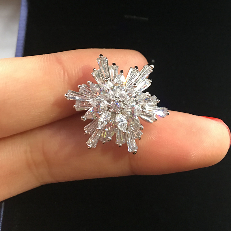 Broche femme en Zircon diamant - Ref 1188255 Image 3