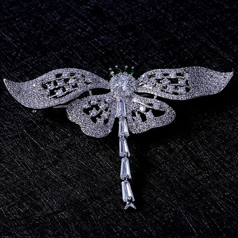 Broche femme en Zircon diamant - Ref 1171075 Image 5